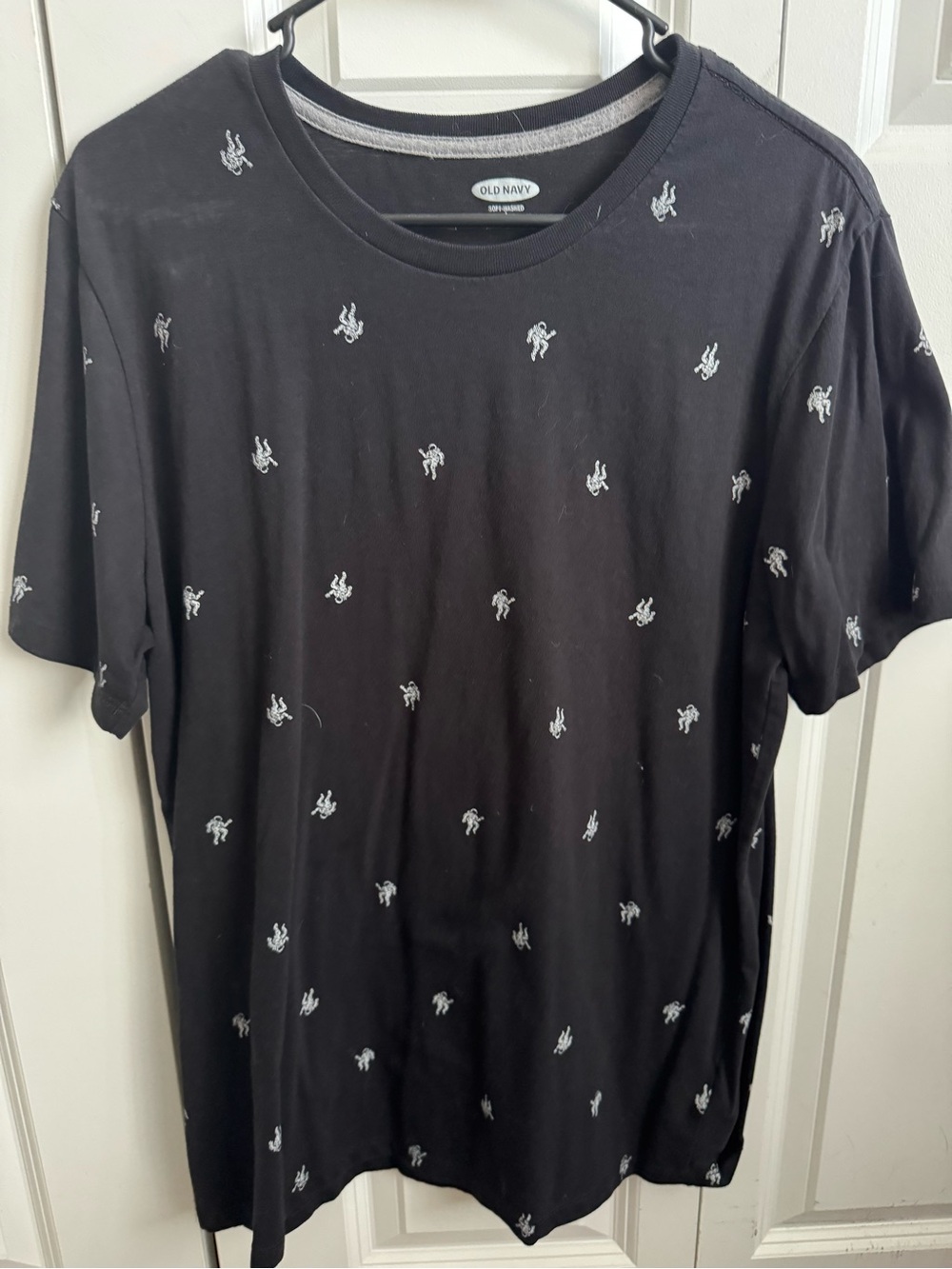 🌟 5 for $20 or $7
Old Navy Men’s Black Crewneck T-Shirt Astronauts